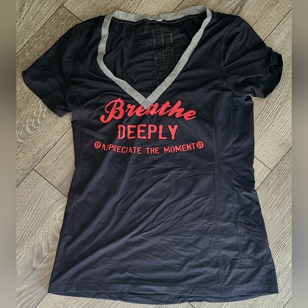 Lululemon Breath Deeply V neck top